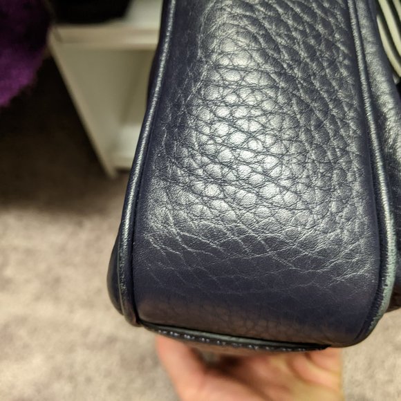 Kate Spade Lola Avenue Lia Crossbody Satchel in Navy Blue - Picture 10 of 12